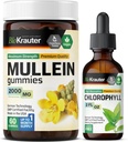 BIO KRAUTER Mullein 60 グミー & Chlorophyll Tincture 2 Fl. Oz.