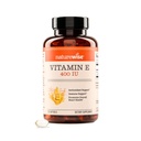 NatureWiseビタミンE 400 IU Softgels(180mg DLアルファ) - 酪農場、グルテン及び大豆は皮、中心および免疫の健康サポートのための酸化防止リッチの食事療法の補足- 4-Month供給、120の計算 --を乾燥します