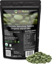 Nutra Organic Spirulina Chlorella 錠 50/50 ブレンド | Nutrient Dense スーパーフード - ビーガンプロテイン、Chlorophyll、酵素 | 500mg 各 Chlorella Spirulina 錠、720 カウント、4 か月の供給