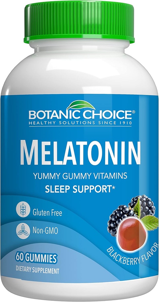 植物の選択のメラトニンのガミー、60の計算-睡眠サポートのための毎日の補足