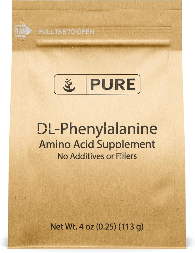 純粋な元の原料DL-Phenylalanineの粉(4つのoz)常に純粋、注入口か添加物無し