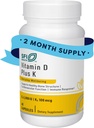 Klaire Labs SFI Health Vitamin D Plus K - Bone&ImmuneサポートのためのBioavailable Vitamin K2 D3サプリメント - 各カプセルはD3 5000 iu&K2 100 Mcg(60カプセル)を提供します
