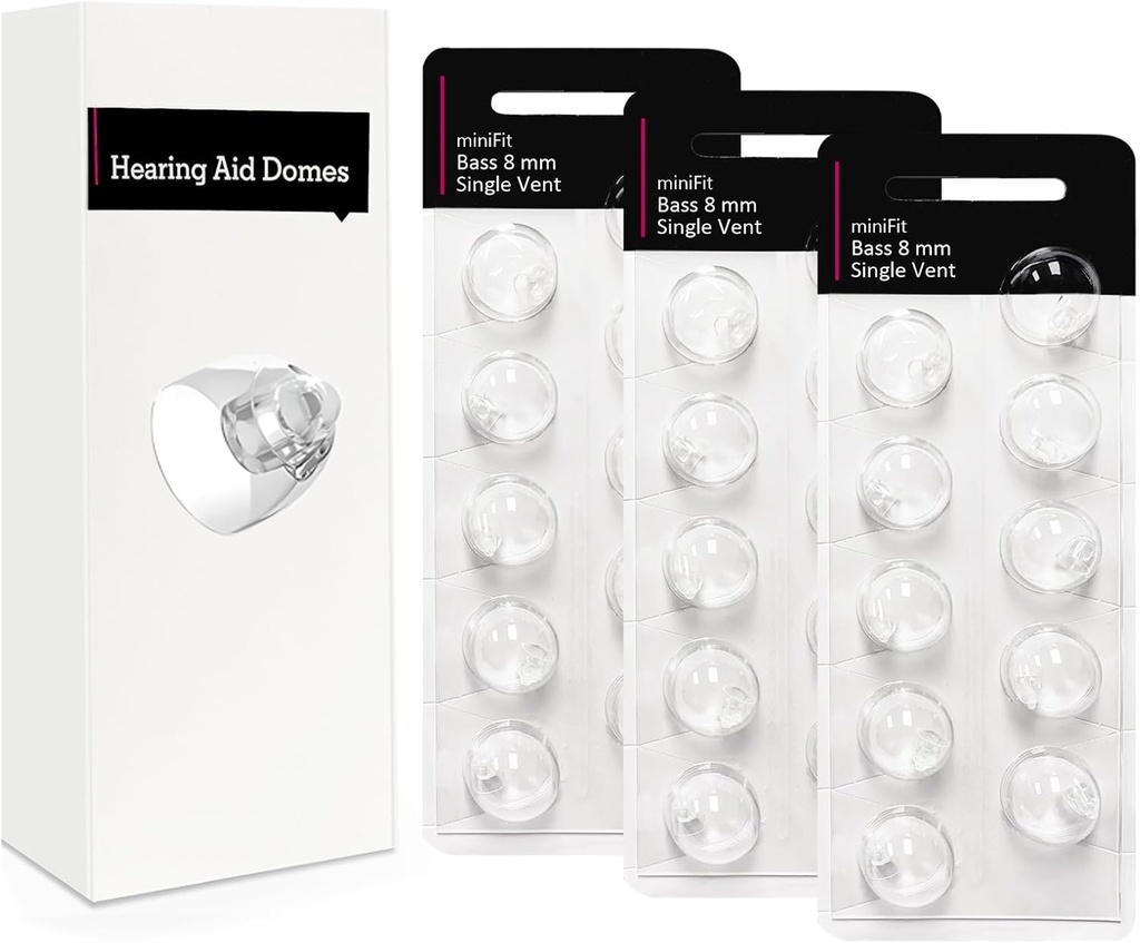 OticonのMinifit、Oticonの補聴器の供給のための単一のVent 8mm-Hearingの援助のドーム、取り替えは付属品の補聴器のクリーニングのキット(30 PC)のための普遍的なOticonのドームを分けます