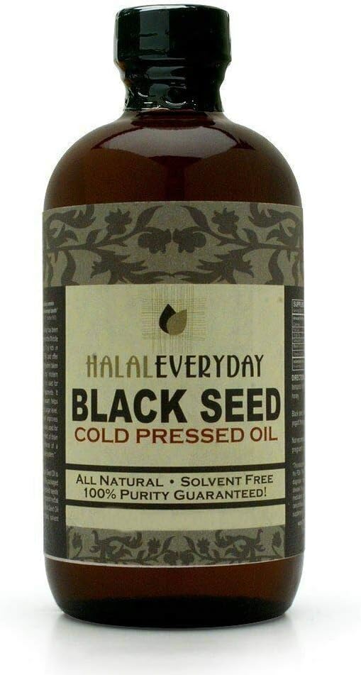 8 Ozブラックシードオイル, 100% 純粋な黒カミンシードオイルは、米国で冷間プレス (インドとエジプトから輸入黒の種子) 食品グレードのプラスチックアンバーボトルの出荷 - NON GMO - ビーガン