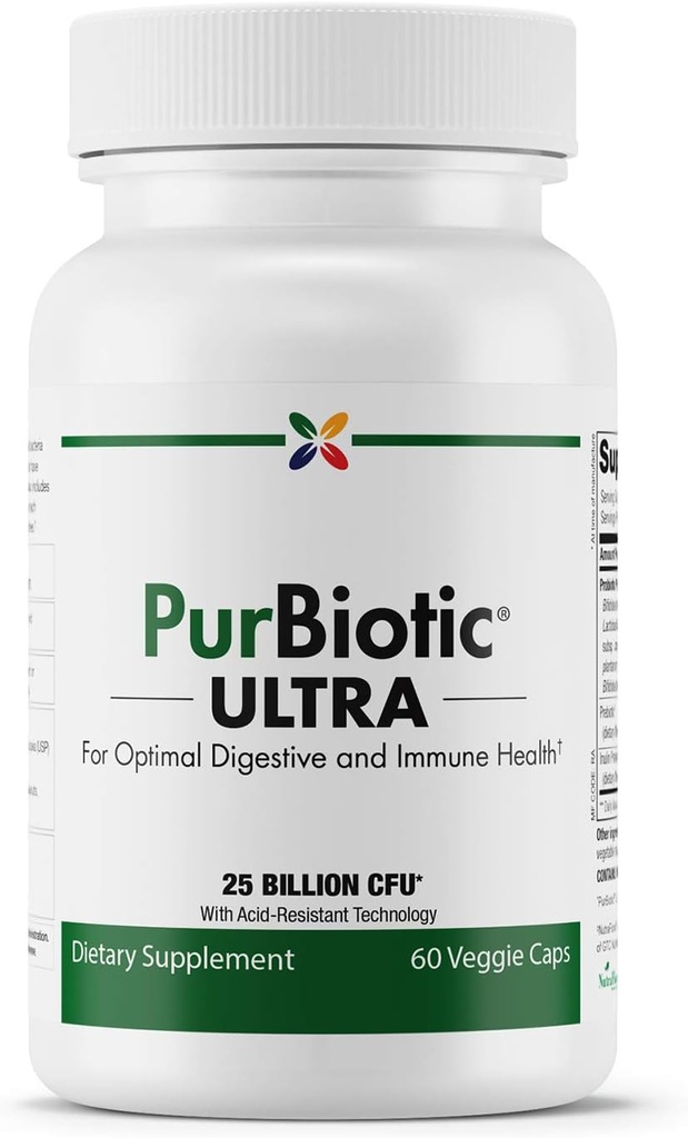 今すぐ老化を停止 - PurBiotic® ULTRA 25 BILLION CFU(PRUWPT) - 最適な消化と免疫の健康のために - 60ベジギーキャップ