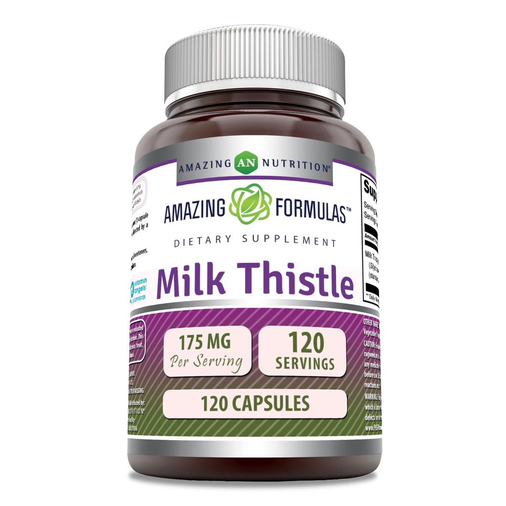 アメイジングフォーミュラ ミルク アッセンブリー | 175 Mg / サービング | 120 カプセル | ノンGMO | グルテンフリー | アメリカ製