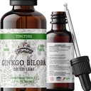Ginkgo Biloba TinctureオーガニックGinkgo Bilobaエキス(Ginkgo Biloba)ドライリーフハーブサプリメント2オンス