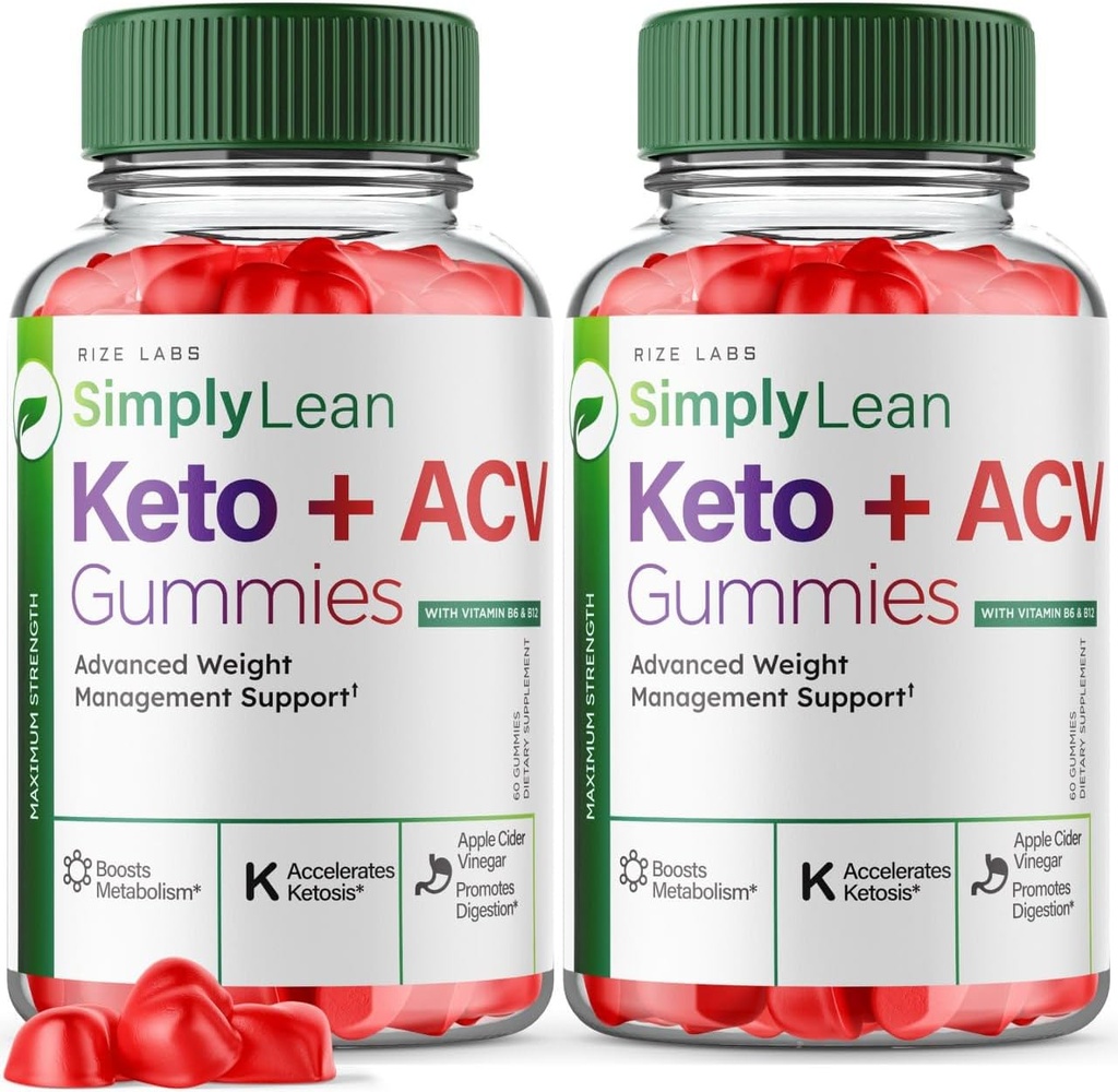 レイズラボ(SimplyLean Keto + ACV Gummies for Advanced Weight Loss)、SimplyLean Supplement for Max Strength Gomitas、Advanced Formula Review(120 Gummies)
