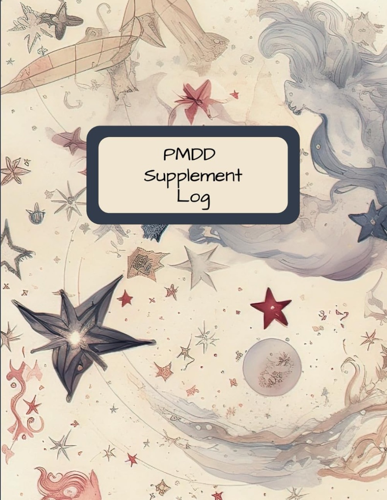 PMDD サプリメント ログブック | ビタミンの記録とプレメンストラス ディスオーダーの薬へのログブック