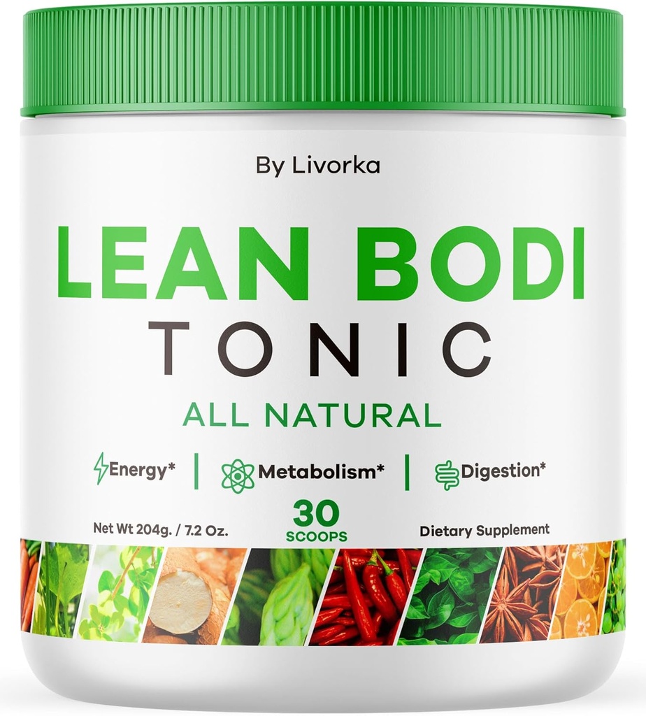LIVORKA Lean Bodiのトニック、すべての自然な高度の方式の粉- 1か月のための30のサービング