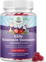 Natures Craft Melatonin Gummies for Kids Sleep Support - Hassle-Free Kids Melatonin Gummies for Mood Support - Delicious and Tummy Friendly Gummy 1 Mg Little Ones Non-GMO Gluten Free and Halal