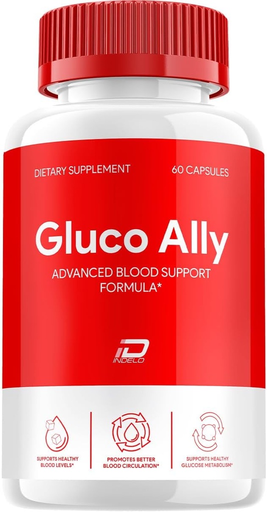 Gluco Allyカプセル - GlucoAllyアドバンストサプリメント、健康的なレベルを維持するためのすべてのナチュラルフォーミュラ、最大強度デイリーフォーミュラ、Gluco Allyalカプセルレビュー(1パック - 60カプセル)