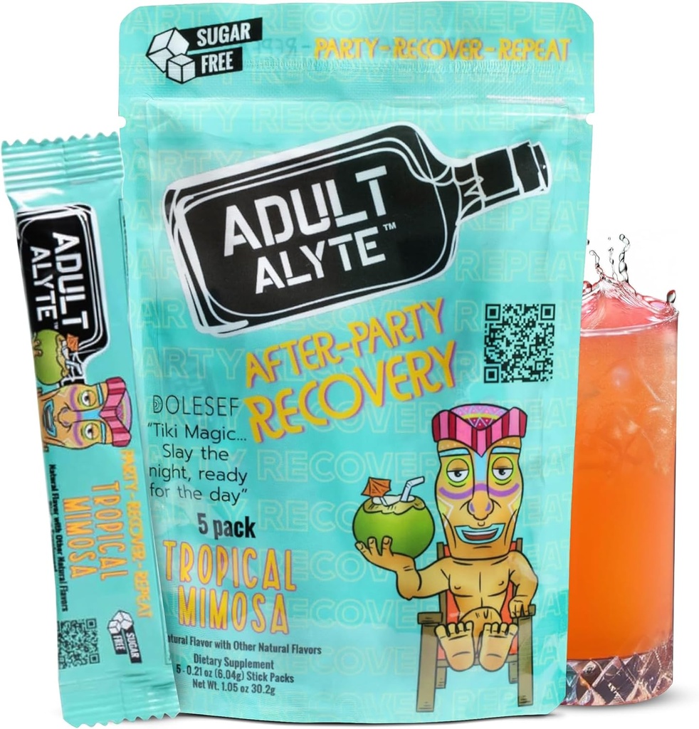 アルコールエイドウェルネスビタミンの後、私はより良い朝を回復します I Dihydromyricetin DHM&BビタミンコンプレックスI抗酸化剤サプリメントと肝臓サポートI 5パウダースティックドリンクパケットIトロピカルミモサ