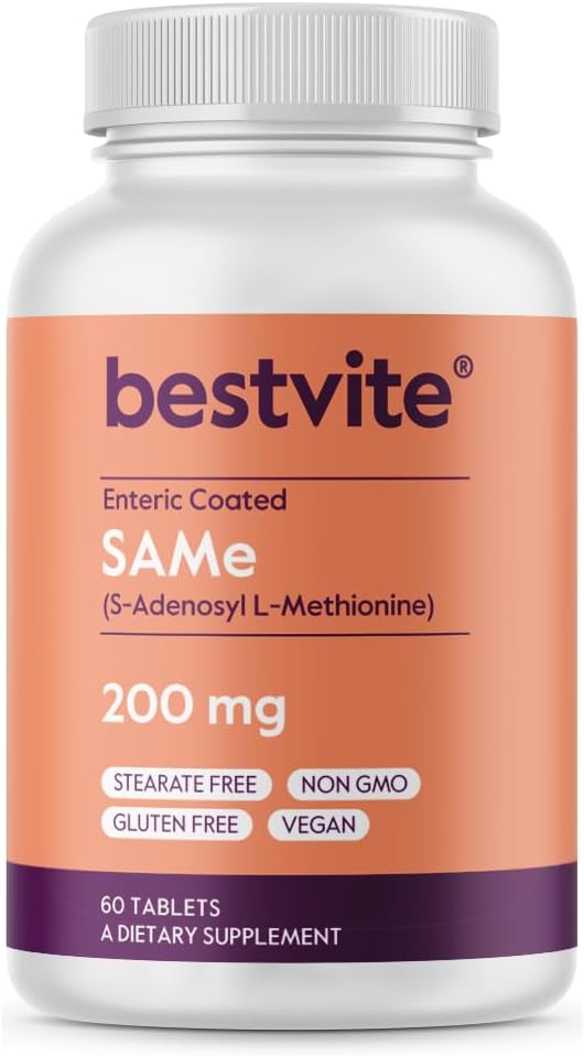 イタリア産のBESTVITE SAM-e 200mg(60錠)(1パック)プレミアム成分。