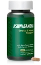 Ashwagandha 500mg – ストレス救済, 気分のバランス & ブラックペッパーとリラックス, 120 ビーガンカプセル