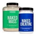 NAKED大豆フリープロテインバンドル: 8LBビーガンマスクレアチン