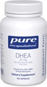 純粋なカプセル化 DHEA 25 mg - 免疫サポート、ホルモンバランス、代謝サポート、およびエネルギーレベル* - Micronized DHEA - 60のカプセルのための補足