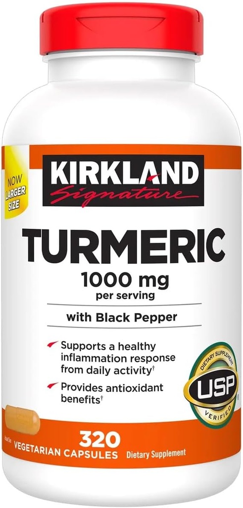 黒胡椒とキルクランドシグネチャーターメリック、1000mg(320カウント)