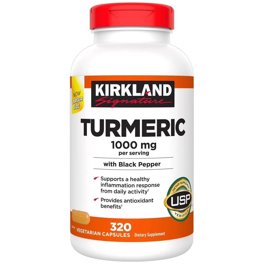 黒胡椒とキルクランドシグネチャーターメリック、1000mg(320カウント)