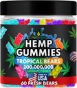 Hemp Gummies自然救済、高効力のガミーベアの食用、平和とリラックス、就寝サポート、オメガ3 6 9 米国でのスリープメイドオイル