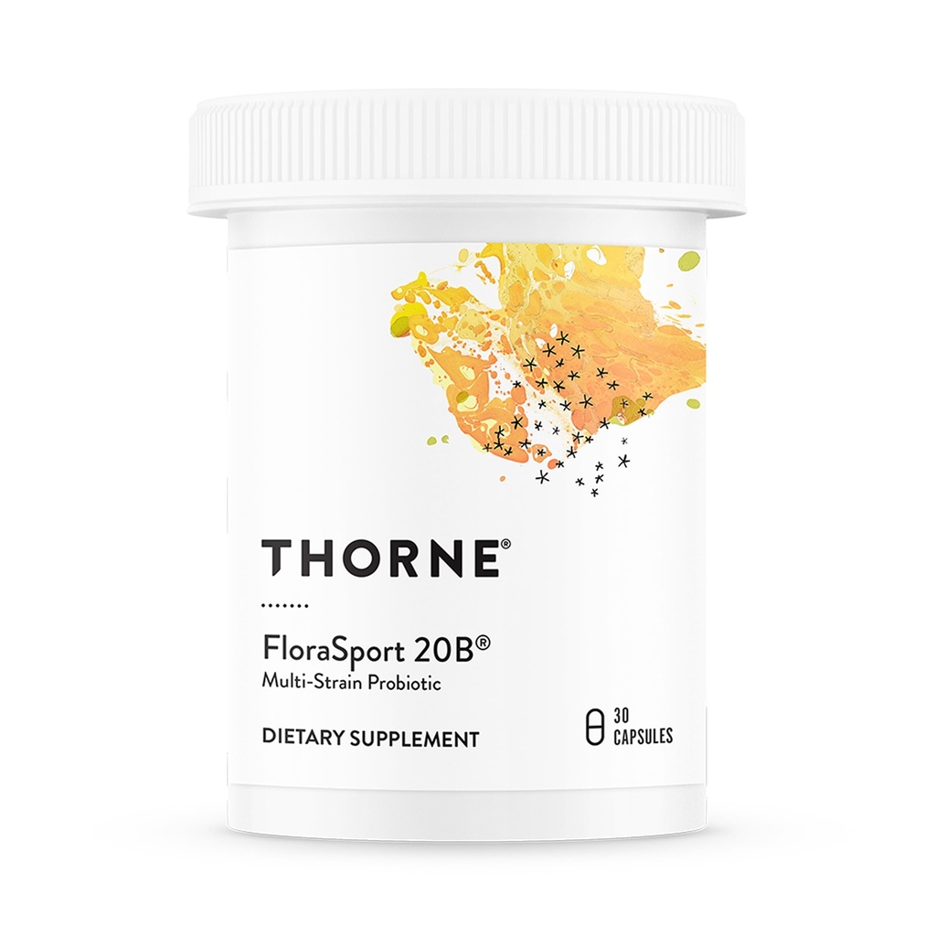THORNE - FloraSport 20B - プロバイオティックサプリメント - 消化器系サポート、腸の健康、免疫機能および時事の病気または便秘救済を促進します* - スポーツのために証明されるNSF - 30のサービング