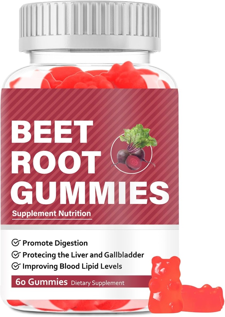 Beet Root Gummies Supplements, Beet Root Chewables, Beet Root Gummy Supplement for Adults, Energy Providing, Nutrition Supporting, Multivitamin