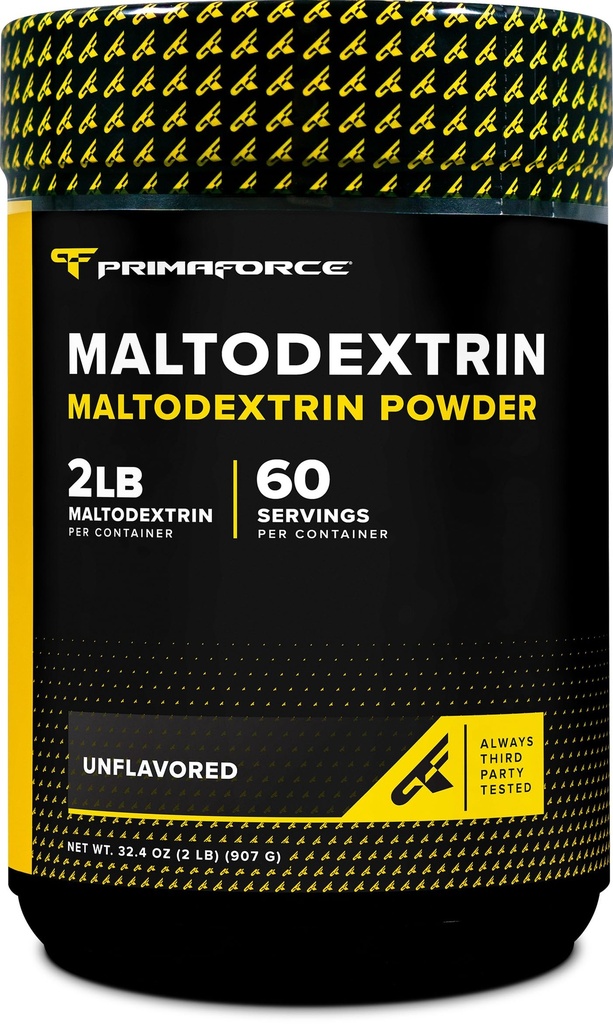 Primaforce Maltodextrinパウダー(2ポンド、非フレーバー) - 食品グレードのマルトデキストリンパウダーは、ワークアウトエネルギー、ゲイン&耐久性を高めます
