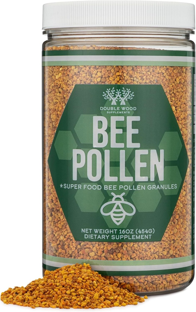 Bee Pollenサプリメント - 生蜂花粉顆粒の1lb (16 OZ)(151は、それぞれスコップで3グラムのサービング)スーパーフード高ビタミン、ミネラル、および二重木材によるタンパク質