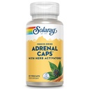 SOLARAY Adrenal Caps, Freeze-Dried - Wellness Support Adrenal Cocktail with Herb Activators Eleuthero, Gotu Kola, Licorice and Clove - Lab Verified, 60-Day Guarantee - 30 サービング, 60 VegCaps