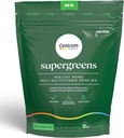 Centrum Supergreens - 大人のためのスーパーフードパウダー&マルチビタミン - スピルリナ、マッシュルーム、プレバイオティクス&酵素ブレンドとグリーンパウダー - 30日の供給