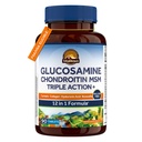 Vitalitown Glucosamine Chondroitin MSM | コラーゲン、ボスウェリア、ターメリック、ヒアルロン酸、Bromelain | トリプルアクション+ フォーミュラ | 12 成分 | 90 錠
