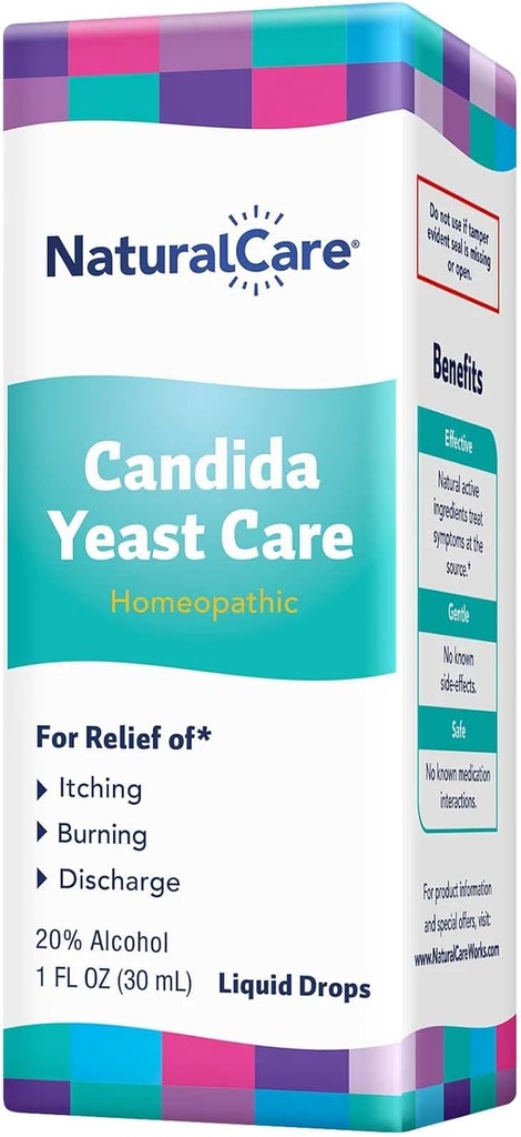 NaturalCare Candida Yeast Care、ホメオパシー液体ドロップ、1 fl。 oz