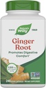 Nature's Way Ginger Rootは、カプセルあたり550mg、消化性快適性*は、モーション関連性吐き気*、1,100mg/ 2カプセル、非GMOプロジェクト検証、ビーガン、240カウント(パッケージ5月Vary)