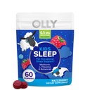 OLLYキッズスリープガミー、0.5mgメラトニン、Lテアニン、カモミール、レモンバーム、子供用ケブルサプリメント、時事睡眠サポート、ラズベリー - 60カウント