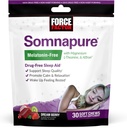 力率のSomnapureのMelatoninの自由な柔らかい咀嚼、睡眠の援助は睡眠の質、Affronの大人のための睡眠の援助、マグネシウム、L-Theanine、Chamomile、レモン バルム、夢の果実味、30の柔らかい咀嚼を改良します