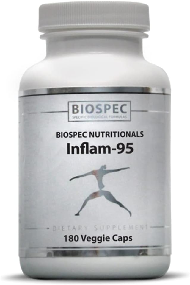 Inflam-95 - ジンジャールートエキス2,000mg、クルクミンルートエキス、ボスウェリアセラタエキス、イラクサリーフエキス、バイオペリン - 健康的な炎症反応をサポート*