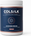 SRILabs ColSilk Unflavored Hydrolyzed Collagen Powder with Colostrum and Polypodium - 皮膚、髪、爪、腸の健康と共同サポート - 1 Scoop毎日 | 1ヶ月の供給