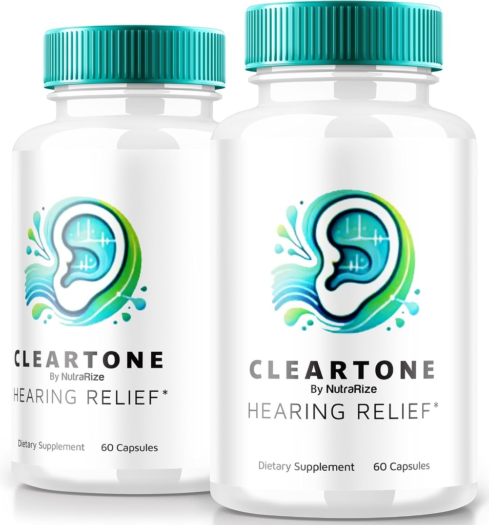 NutraRize(2パック) ClearTone Tinnitus、クリアトーンPills for Listen、ClearTone Pills Supplement for Total Ear Health、公式オーディタリーサポートカプセル、ClearTones Review(120カプセル)