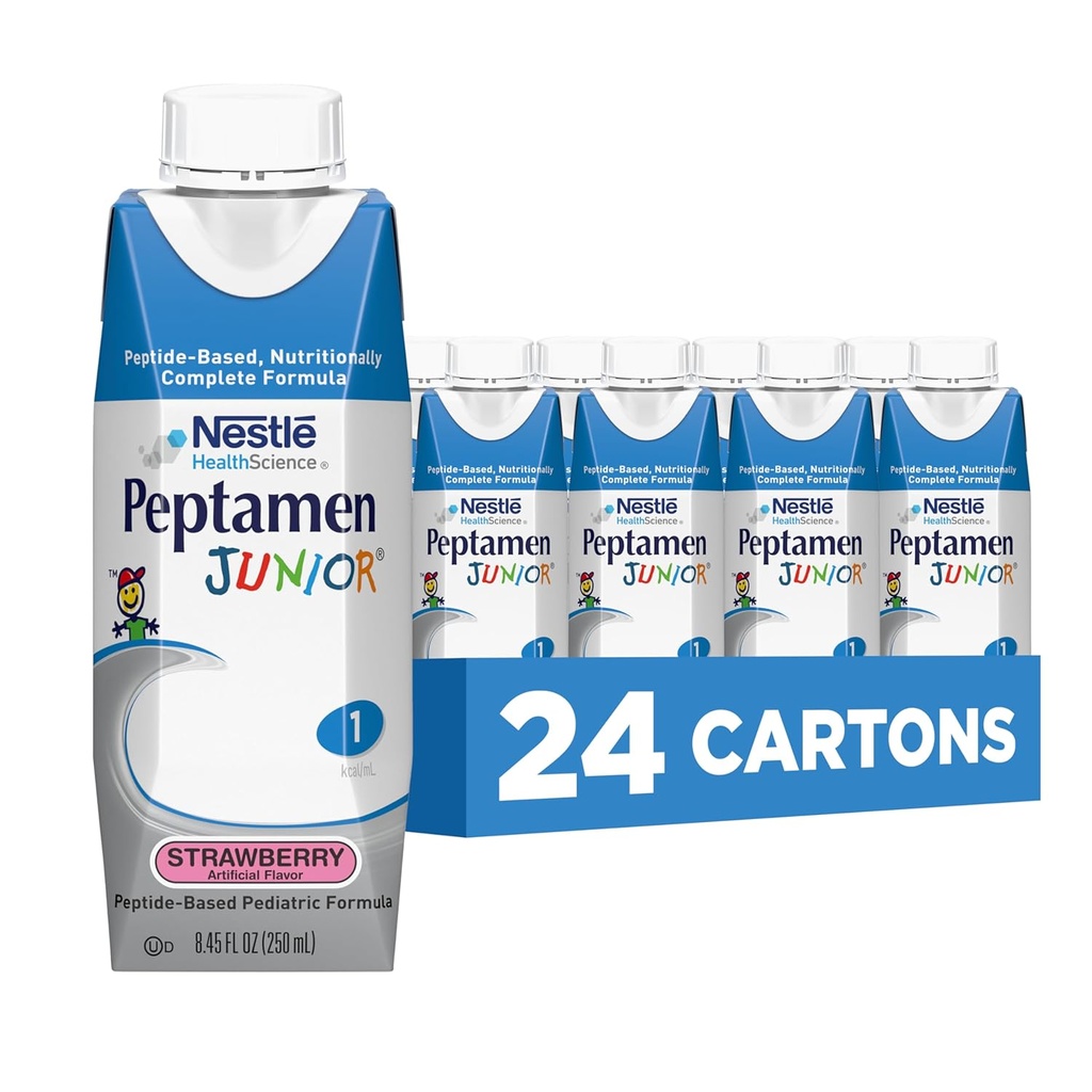 Peptamenのジュニア サプリメント、いちご、8.45の液体のOunce、24のパック