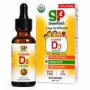 GreenPeach 液体ビーガン有機ビタミン D 400 へ 1600 IU - D3 ドロップス トゥードル, キッズ, 赤ちゃん & 乳幼児, ビタミン D ベビードロップ, ナチュラル, 60 サービング