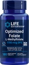 寿命延長によって最大限に活用される葉酸塩(L-Methylfolate) 1700のmcg DFE、180のベジのタブレット