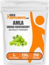 BulkSupplements.com Amla Extract Powder - インドGooseberry Extract、Amla Powder - Gluten Free、1g / サービング、250g(8.8オンス)(パッケージ1)