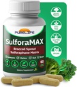SulforaMAX (60 Capsules) - Sulforaphane Broccoli Immunity Supplement - Immune Support, Heart, Liver, Brain Health - Vegan, Vegetarian, Non-GMO, 10,000 MCG Sulforaphane
