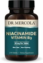 Dr. Mercola Niacinamide ビタミン B3-50 錠あたり mg - メタボリック健康をサポート - 非洗浄 - ミニタブ - 非GMO、グルテンフリー&大豆フリー - 270 サービング (270 錠)