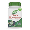 Nature's Wayブラックエルダーベリーカプセル、Elderberryと伝統的な免疫サポート*サプリメント、植物性、100カプセル(パッケージ5月Vary)