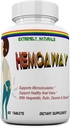 HEMOAWAYの自然な痔のビタミン。 パイル & 分析 火災救済. 60錠