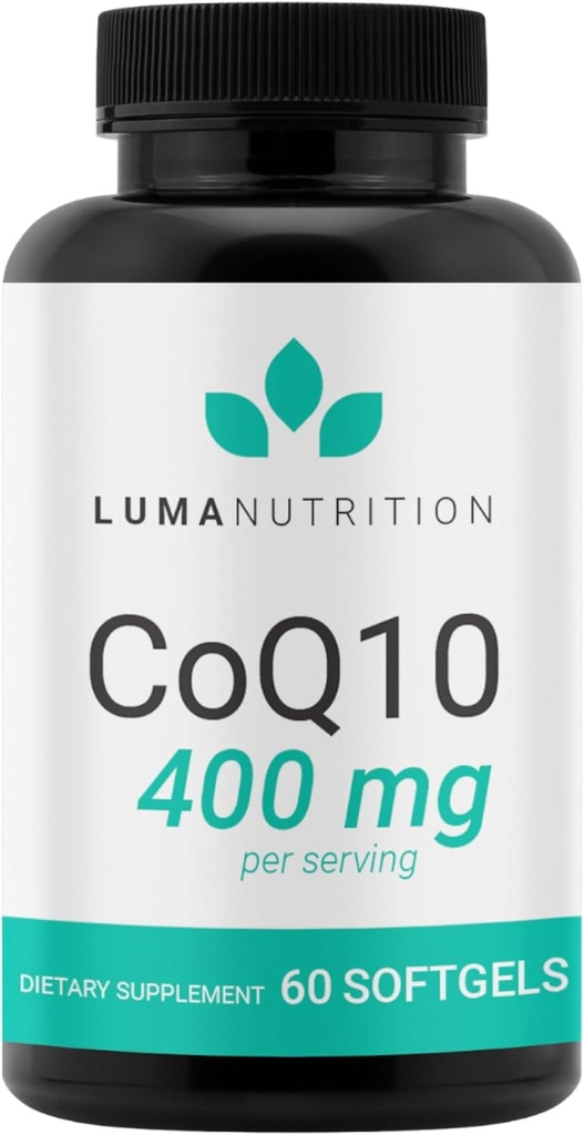 Lumaの栄養のCoQ10 400mgのSoftgels - 高吸収のCoenzyme Q10 -サービングごとのCo Q-10 200mg/400mg -中心の健康- 60の液体のSoftgels