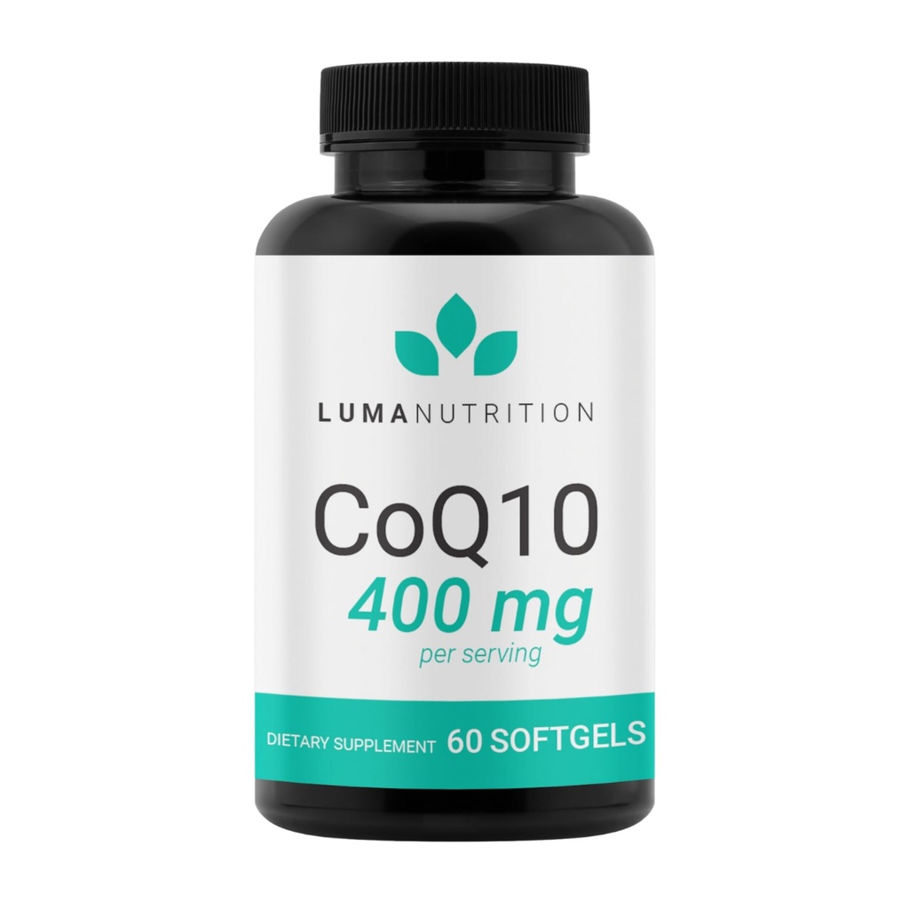 Lumaの栄養のCoQ10 400mgのSoftgels - 高吸収のCoenzyme Q10 -サービングごとのCo Q-10 200mg/400mg -中心の健康- 60の液体のSoftgels