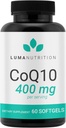 Lumaの栄養のCoQ10 400mgのSoftgels - 高吸収のCoenzyme Q10 -サービングごとのCo Q-10 200mg/400mg -中心の健康- 60の液体のSoftgels