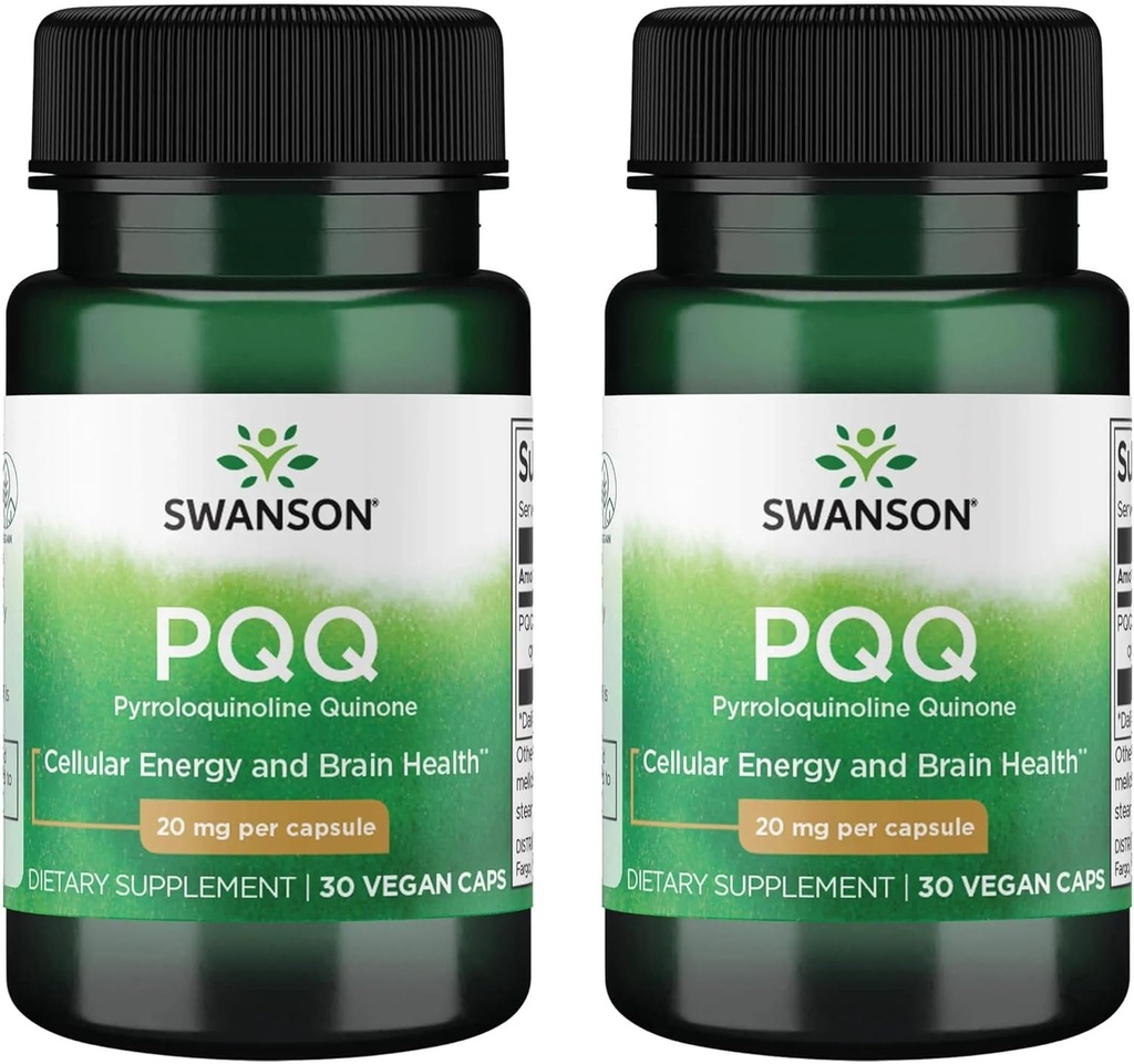 Swanson Pqq Pyrroloquinoline Quinone 20 mg 30 Vegの帽子 (2パック)